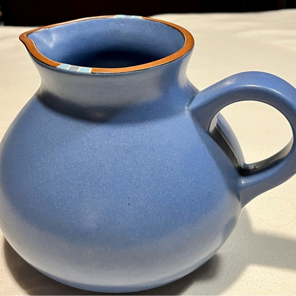 Lovely Dansk Mesa Blue Ceramic Pitcher - Picture 5 of 5